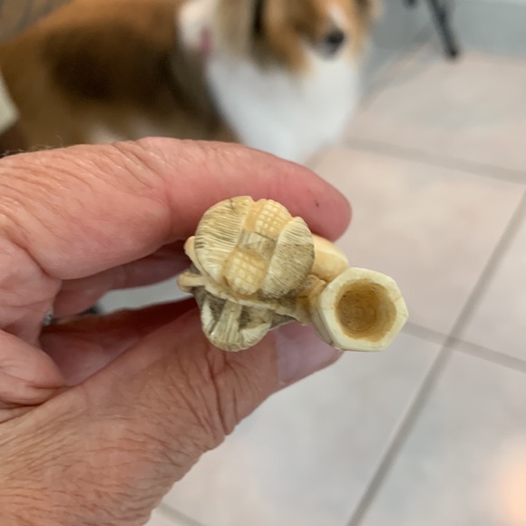 Sold Japanese Geisha woman in Ivory or bone - Picture 5 of 6